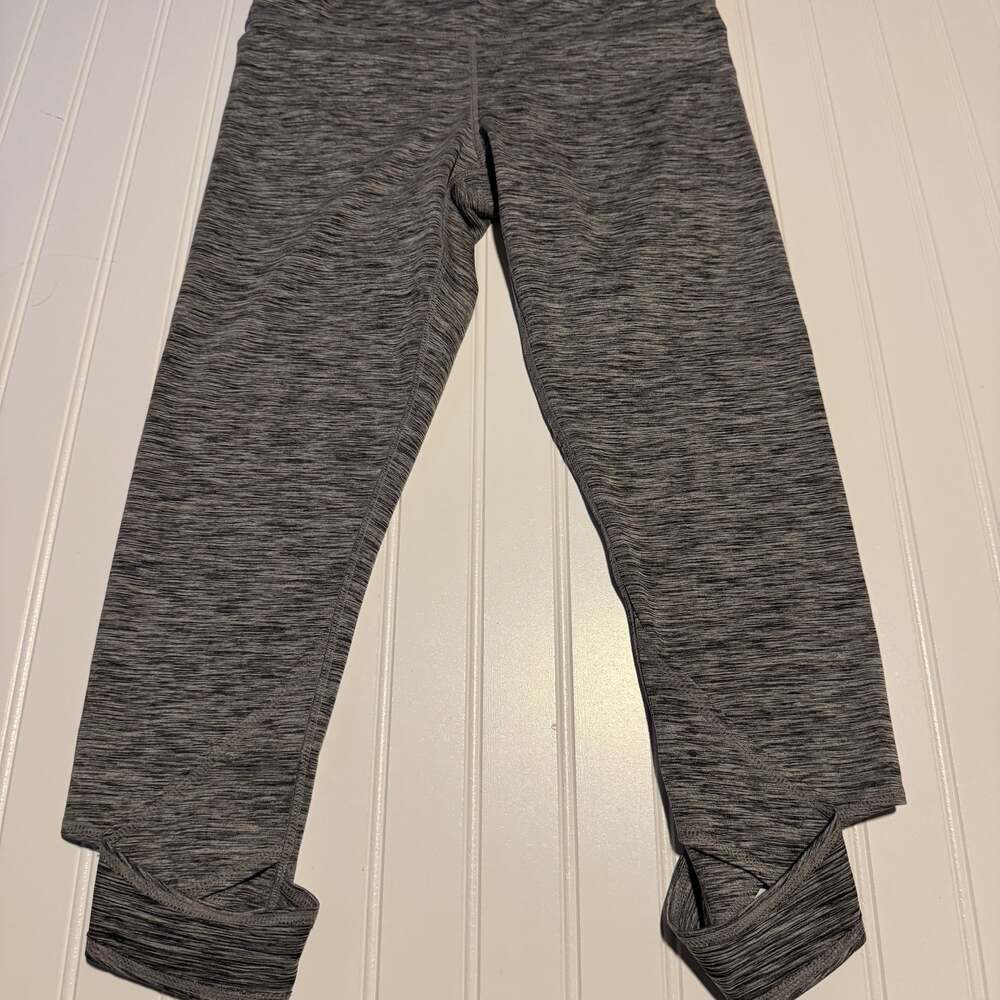 Manduka Women's Essential High Line Heather Gray Crop Leggings Size Medium